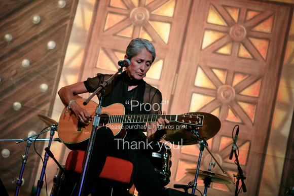 Joan Baez Playing Guitar