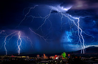Lightning Strike over the Reno Valley