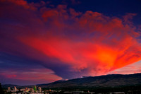 Orange Eruption over Reno,Nevada